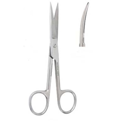 Miltex Operating Scissors, 6-1/2", Curved, Sharp/ Sharp Points