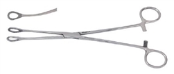 Miltex Sponge Forceps, 9-1/2" Curved, Serrated Jaws