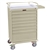 Harloff Value Unit Dose Medication Cart, Top Rail and Pull Out Side Shelf with Key Lock - 216 Boxes