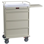 Harloff Value Punch Card Medication Cart, Pull Out Shelf and Adjustable Punch Card Row Dividers with Key Lock - 360 Cards