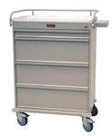 Harloff Value Punch Card Medication Cart, Pull Out Shelf and Adjustable Punch Card Row Dividers with Key Lock - 480 Cards