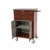Harloff Treatment Cart with Wood Vinyl, Pull Out Side Shelf with Adjustable Shelf and Key Lock - Standard Package