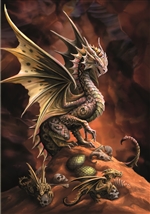 Desert Dragon Cards - 6 Pack