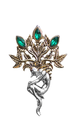 Mandrake for Luck and Wealth Brooch by Briar