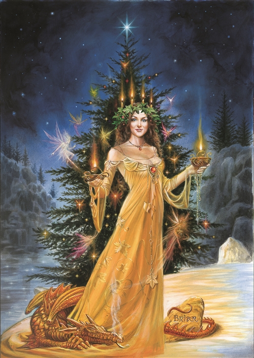 Briar Yule Lady of Lights Card - 6 Pack