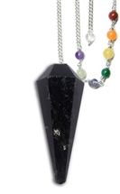 Black Tourmaline Protection Chakra Pendulum