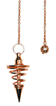 Copper Metal Spiral Pendulum