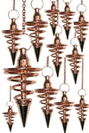 Copper Metal Spiral Pendulums (12 pcs)