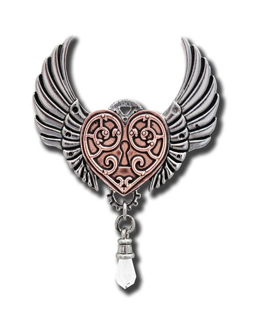 Valkyrie Heart Pendant for a Warrior's Heart
