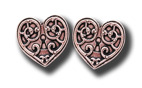 Valkyrie Heart Earrings for a Warrior's Heart