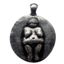 Venus Silver Goddess Coin Pendant at Starlinks Wholesale