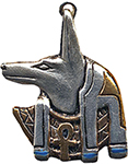 Anubis Amulet for Guidance on Life's Journey