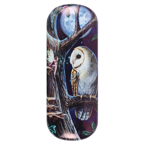 Fairy Tales (Owl) Eye Glass Case by Lisa Parker