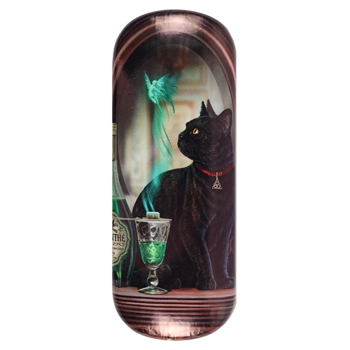 Absinthe (Black Cat) Eye Glass Case by Lisa Parker