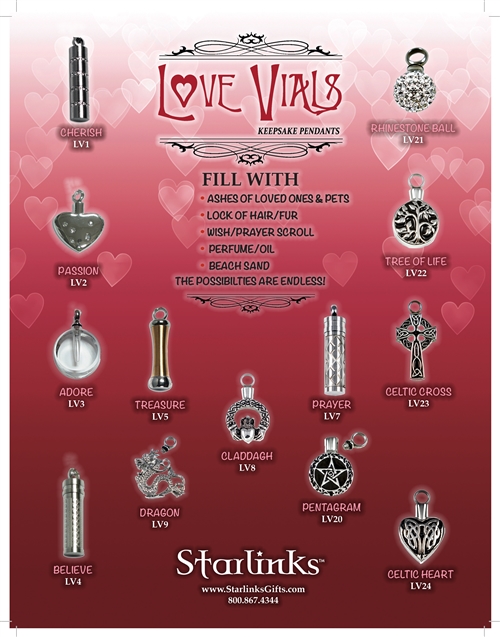 Love Vials Display