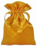 Yellow Satin Pouches (12 pcs)