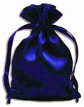 Royal Blue Satin Pouches (12 pcs)