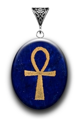 Ankh on Lapis for Fertility