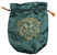 Green Satin Green Man Tarot Bag