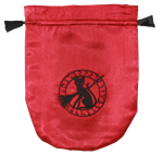 Red Satin Black Cat Tarot Bag