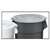Continental Commercial Huskee 1002GY Receptacle Lid, 10 gal, Plastic, Gray, For: Huskee 1001 Container