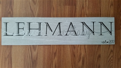 Personalized Tile Sign