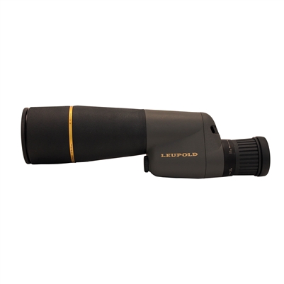 Leupold Gold Ring Spotting Scope, 15-30x50mm, Compact, Straight Viewing, Shadow Gray