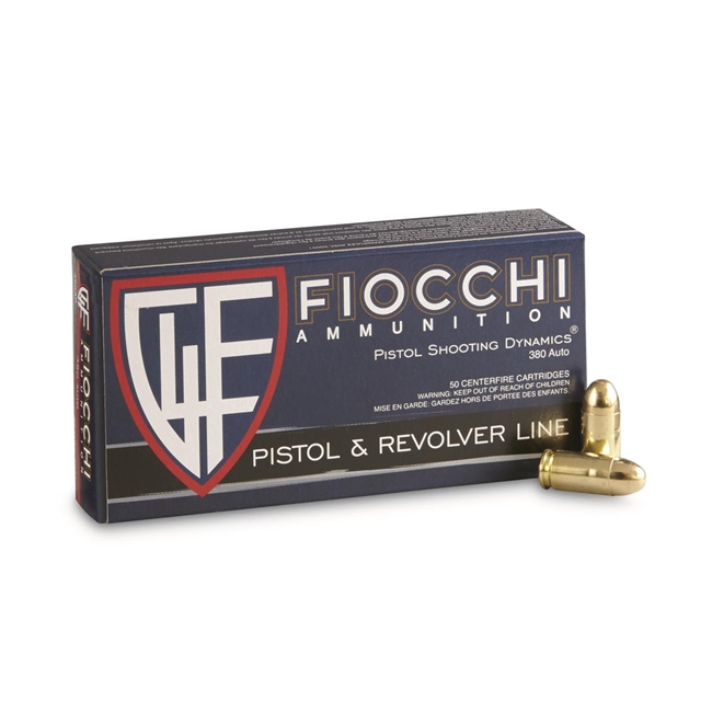 .380 Auto / 95gr / Training Dynamics FMJ/ 50 Rds / Fiocchi