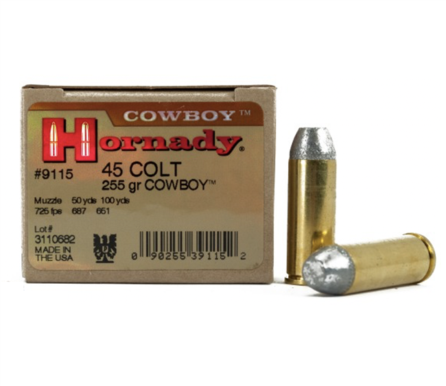 .45 Long Colt / 255gr / CowboyÂ® / Hornady / 20 Rds