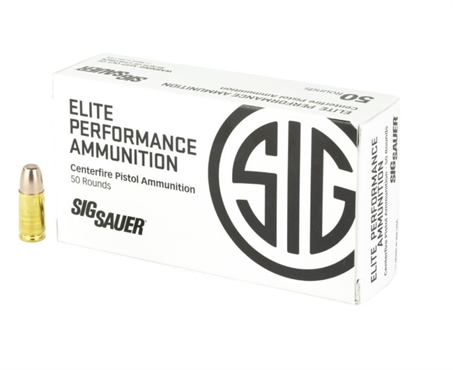 9MM+P / 90 GR ELITE PERFORMANCE FRANGIBLE / 50 RDS / SIG SAUER **NO LIMITS**