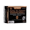 .40 S&W / 180 GR HP GOLD DOT SHORT BARREL PERSONAL PROTECTION / 20 RDS / SPEER **NO LIMITS**