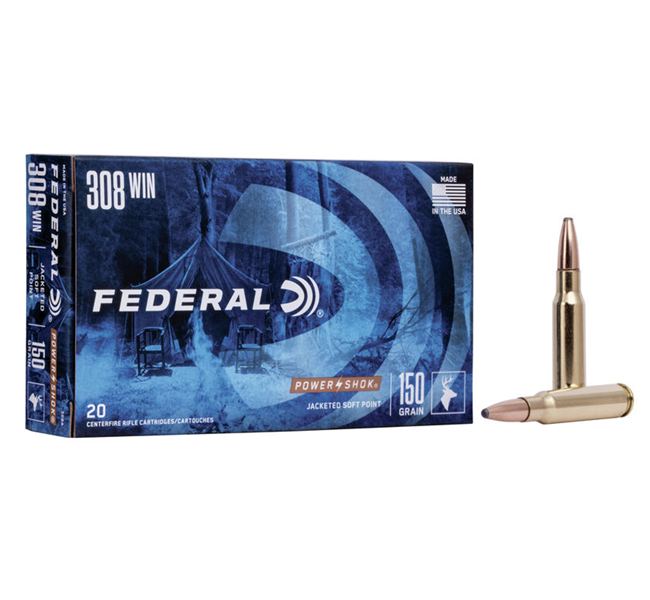 Federal .308 Win 150 grain, Power-shok