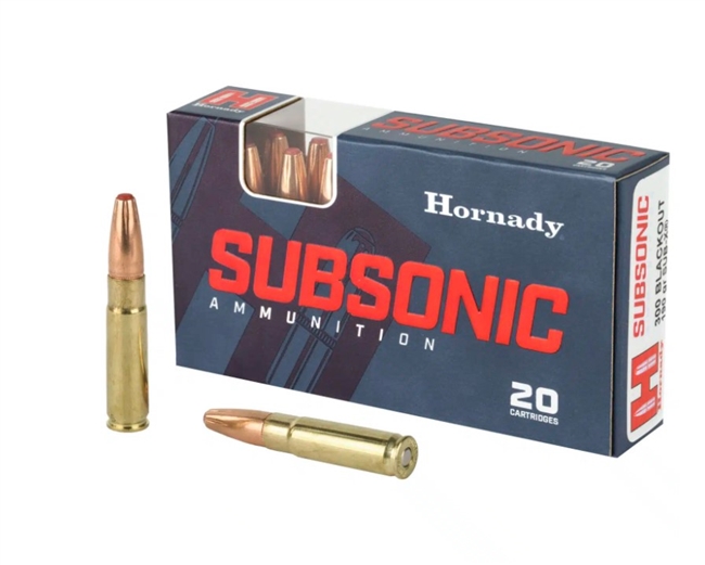 .300 AAC BLACKOUT / 190 GR SUB-XÂ® SUBSONIC 80877 / 20 RDS / HORNADY **NO LIMITS**