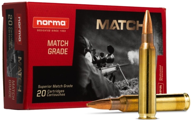 .223 Rem / 69gr / Boat Tail Hollow Point / Norma Golden Target / 20 Rds / Norma