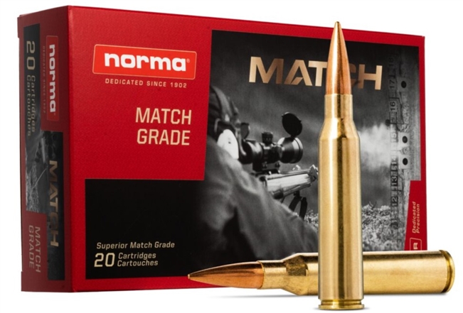 .338 LAPUA / 250 GR MATCH GRADE HOLLOW POINT BOAT TAIL GOLDEN TARGET / 20 RDS / NORMA **NO LIMITS**