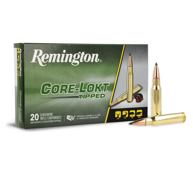 .308 WIN / 180 GR CORE-LOKTÂ® TIPPED / 20 RDS / REMINGTON **NO LIMITS**