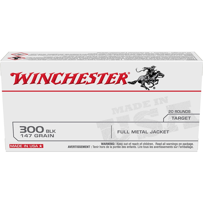 .300 BLACKOUT / 147 GR FMJ / 20 RDS / WINCHESTER **NO LIMITS**