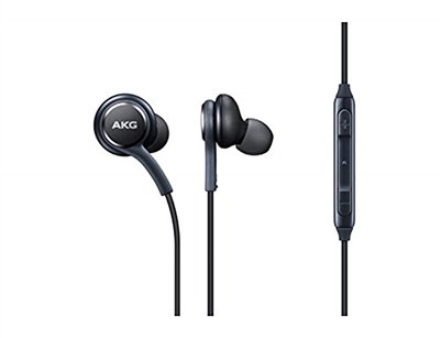 Earphones Headphones Headset Handsfree Black For Samsung Galaxy S8 & S8 Plus+ AKG EO-IG955 Remote + Mic Hands free Earphone