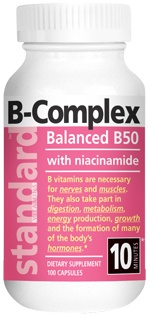 <b>B Complex 50</b> 100 Capsules