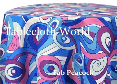 Fab Pattern Peacock Custom Print Tablecloths