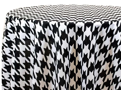 Large Houndstooth Custom Print Tablecloths