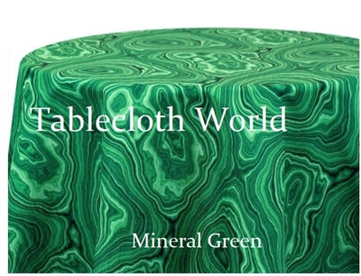 Mineral Green Custom Print Tablecloths