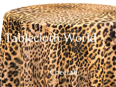 Cheetah Print Tablecloths