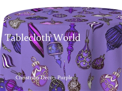 Christmas Deco Purple Tablecloths