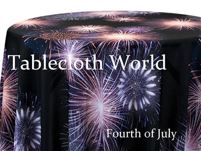 Fourth of July Custom Print Tablecloths