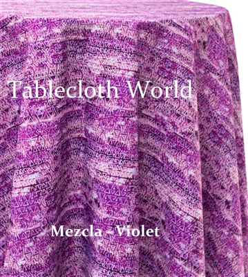 Mezcla Violet Custom Print Tablecloths