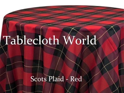 Scots Plaid Red Tablecloths