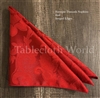 Christmas Red Napkins Baroque Damask