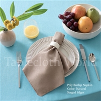 Napkins Poly Burlap