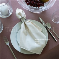 Napkins Faux Velvet